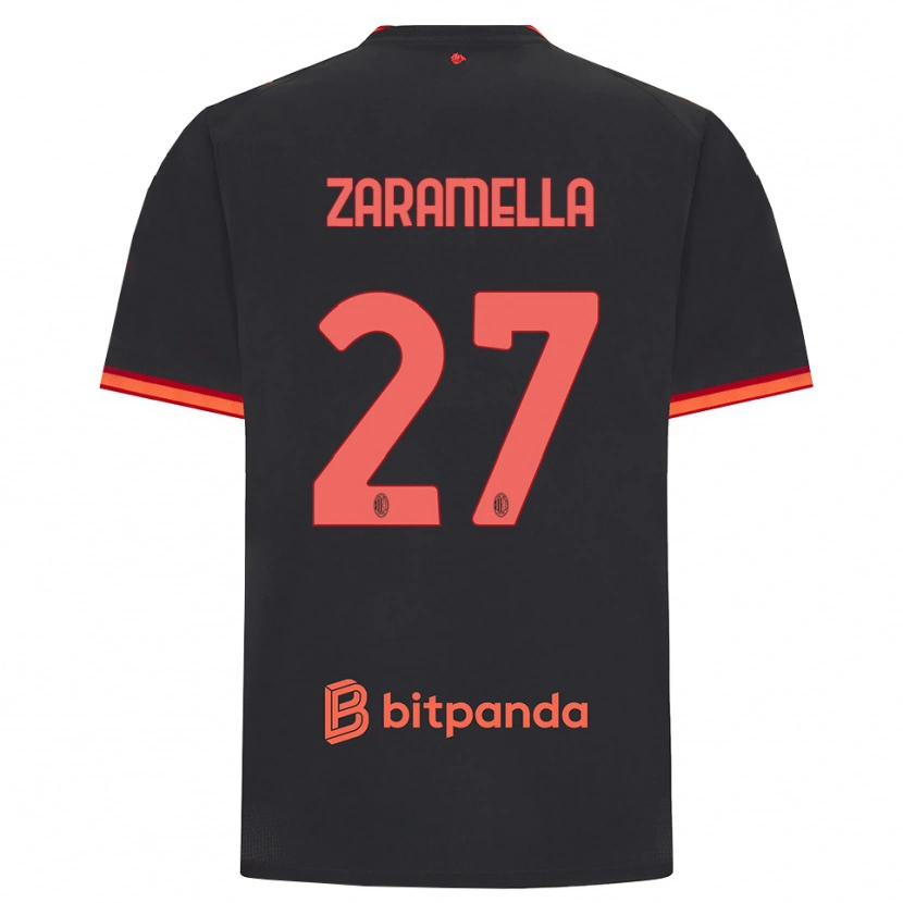 Danxen Damen Mattia Zaramella #27 Schwarz Rot Ausweichtrikot Trikot 2026/27 T-Shirt Schweiz