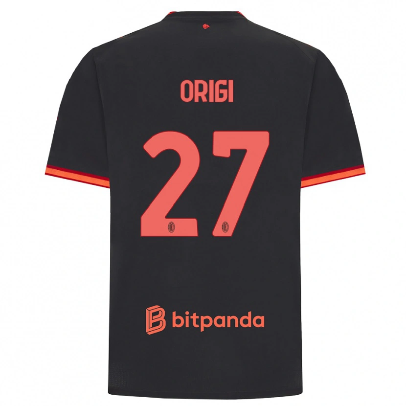 Danxen Damen Divock Origi #27 Schwarz Rot Ausweichtrikot Trikot 2026/27 T-Shirt Schweiz