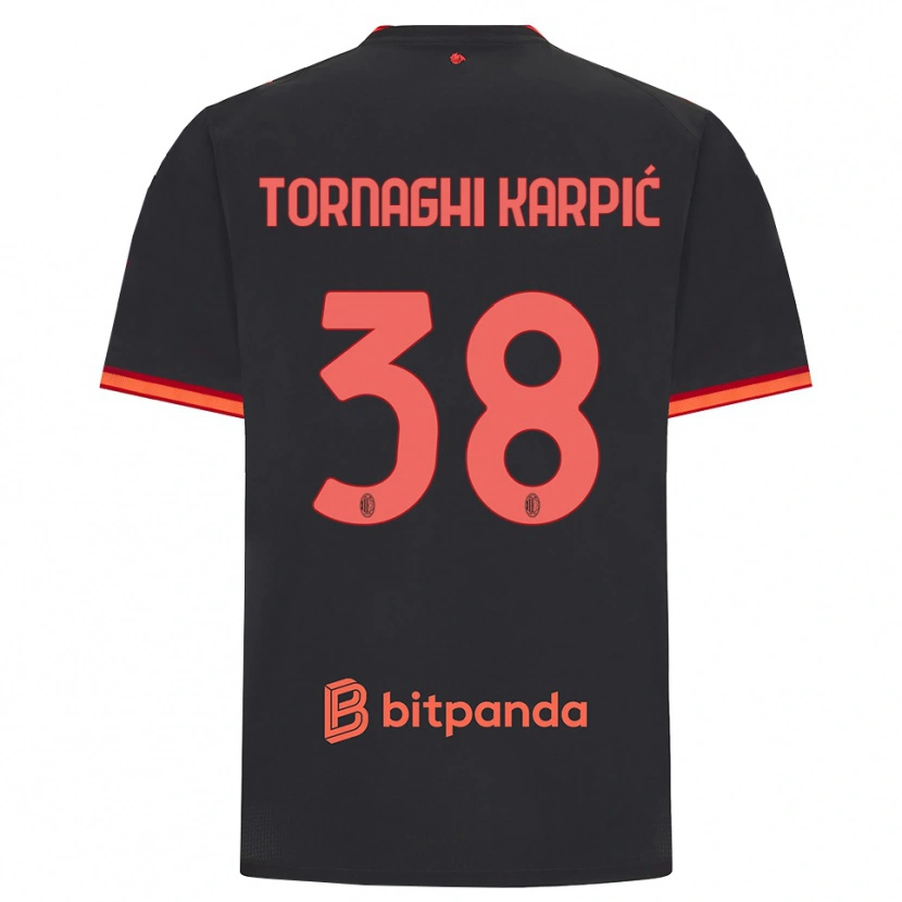Danxen Damen Lavinia Tornaghi Karpić #38 Schwarz Rot Ausweichtrikot Trikot 2026/27 T-Shirt Schweiz