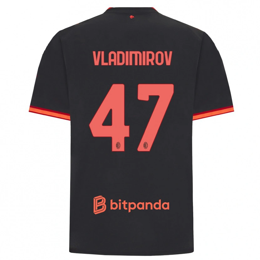 Danxen Damen Valeri Vladimirov #47 Schwarz Rot Ausweichtrikot Trikot 2026/27 T-Shirt Schweiz