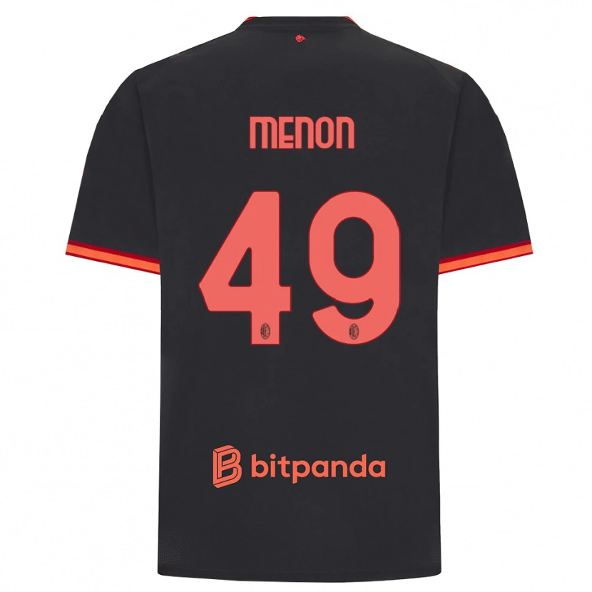 Danxen Damen Luca Menon #49 Schwarz Rot Ausweichtrikot Trikot 2026/27 T-Shirt Schweiz