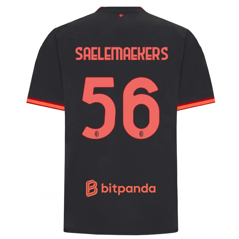 Danxen Damen Alexis Saelemaekers #56 Schwarz Rot Ausweichtrikot Trikot 2026/27 T-Shirt Schweiz
