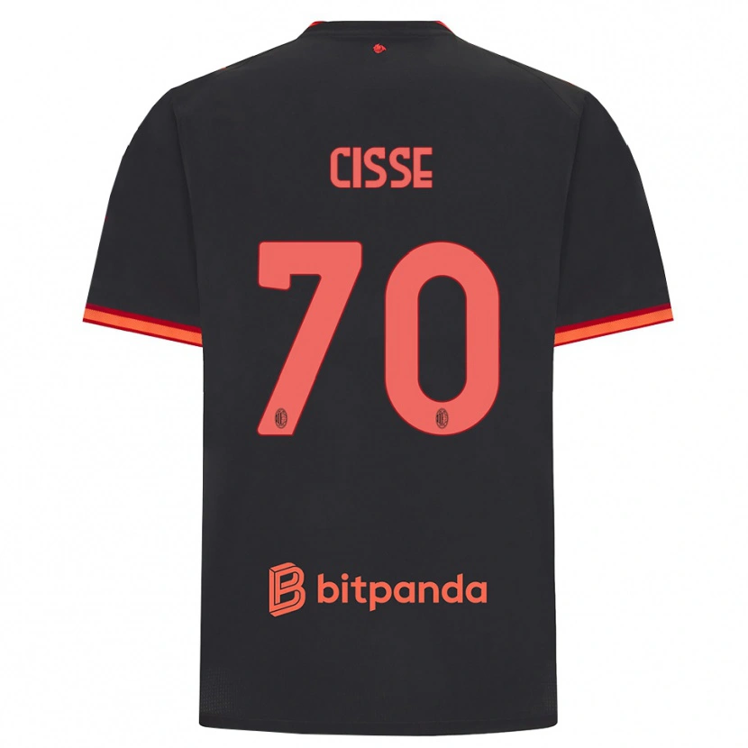 Danxen Damen Alphadjo Cissè #70 Schwarz Rot Ausweichtrikot Trikot 2026/27 T-Shirt Schweiz