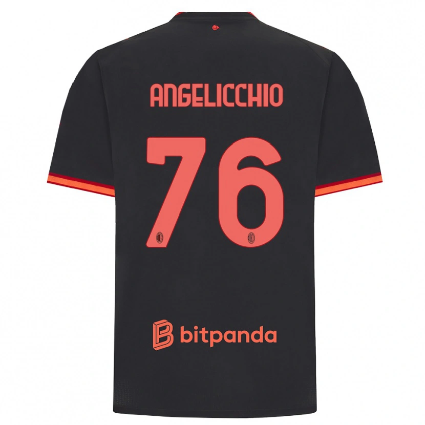 Danxen Damen Mattia Angelicchio #76 Schwarz Rot Ausweichtrikot Trikot 2026/27 T-Shirt Schweiz