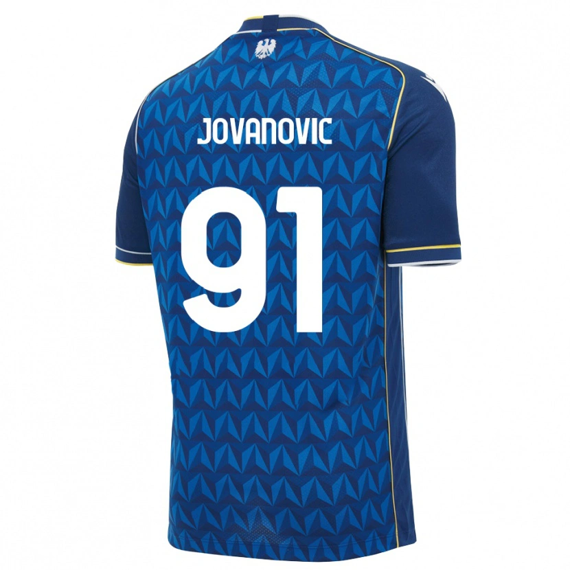 Danxen Damen Lazar Jovanovic #91 Königsblau Weiß Blau Auswärtstrikot Trikot 2026/27 T-Shirt Schweiz