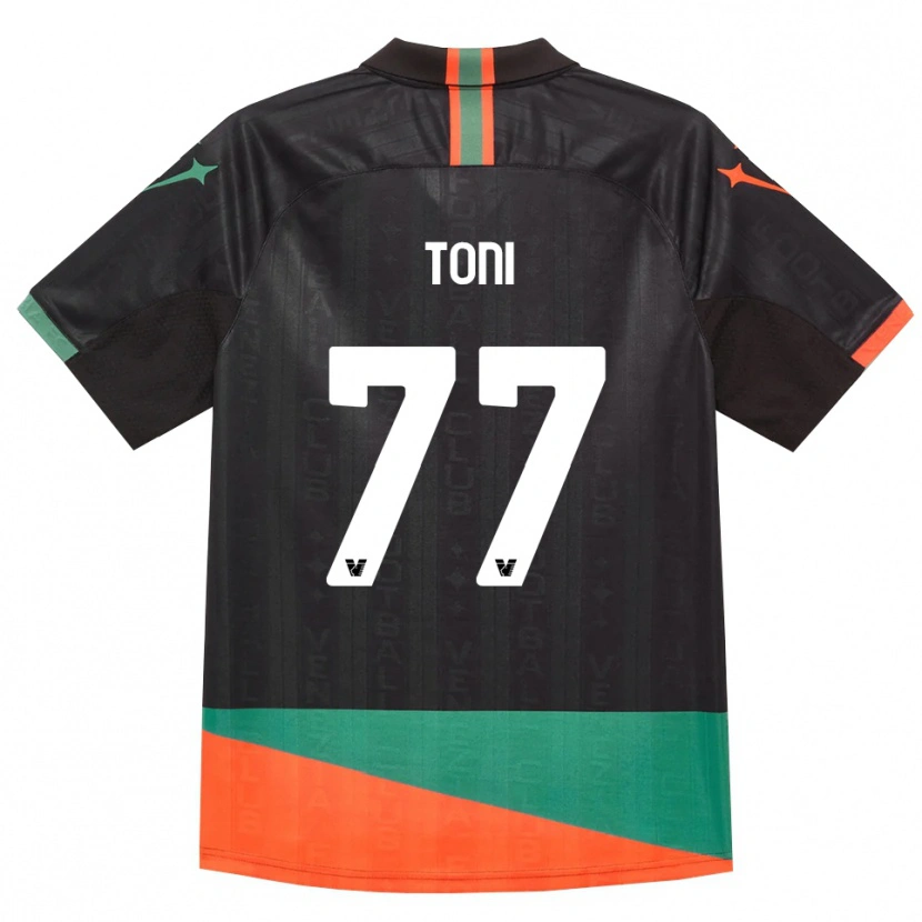 Danxen Kinder Toni Fernández #77 Schwarz Orange Grün Heimtrikot Trikot 2026/27 T-Shirt Schweiz