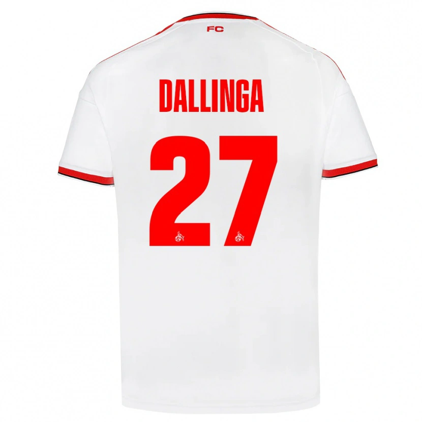 Danxen Kinder Thijs Dallinga #27 Weiß Rot Schwarz Heimtrikot Trikot 2026/27 T-Shirt Schweiz