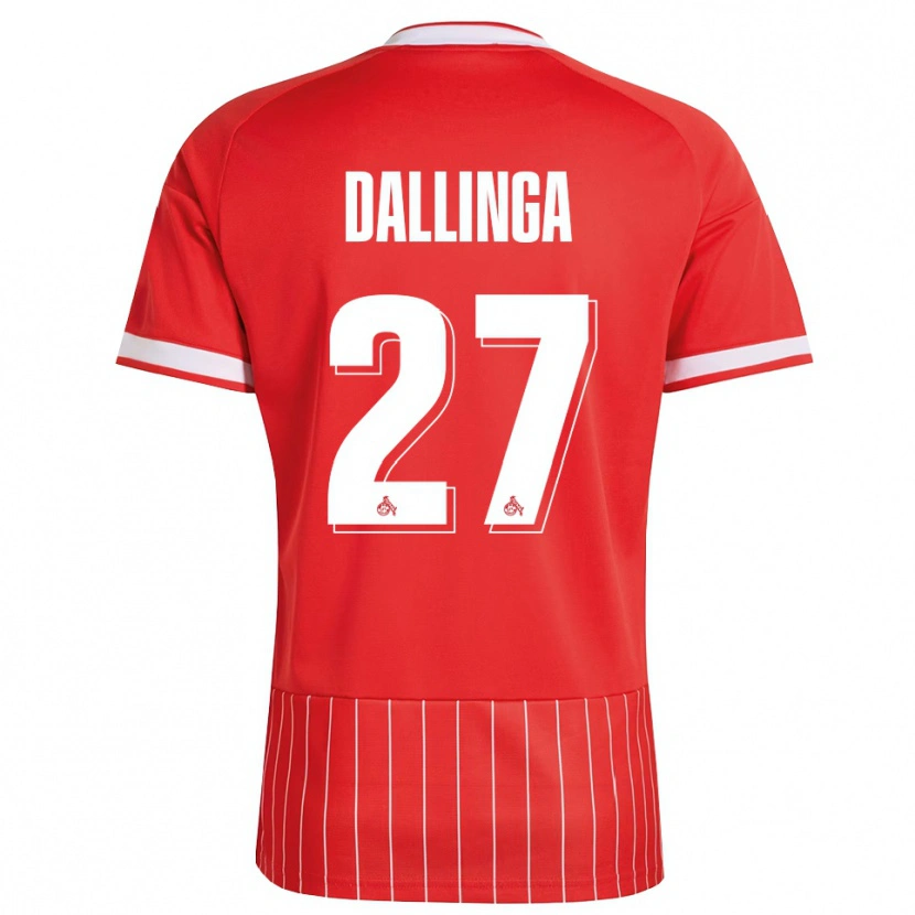 Danxen Kinder Thijs Dallinga #27 Rot Weiß Grün Auswärtstrikot Trikot 2026/27 T-Shirt Schweiz