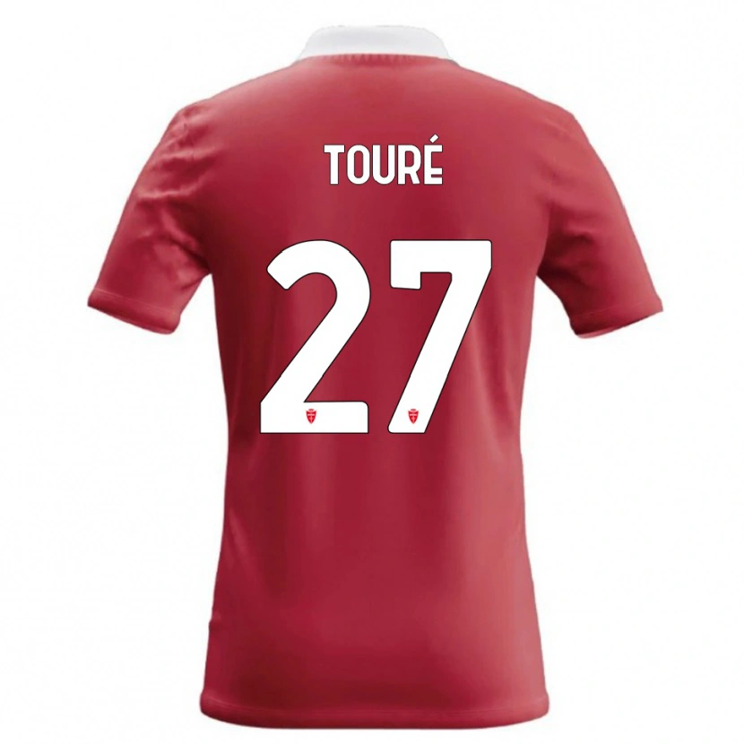 Danxen Kinder Idrissa Touré #27 Rot Weiß Heimtrikot Trikot 2026/27 T-Shirt Schweiz