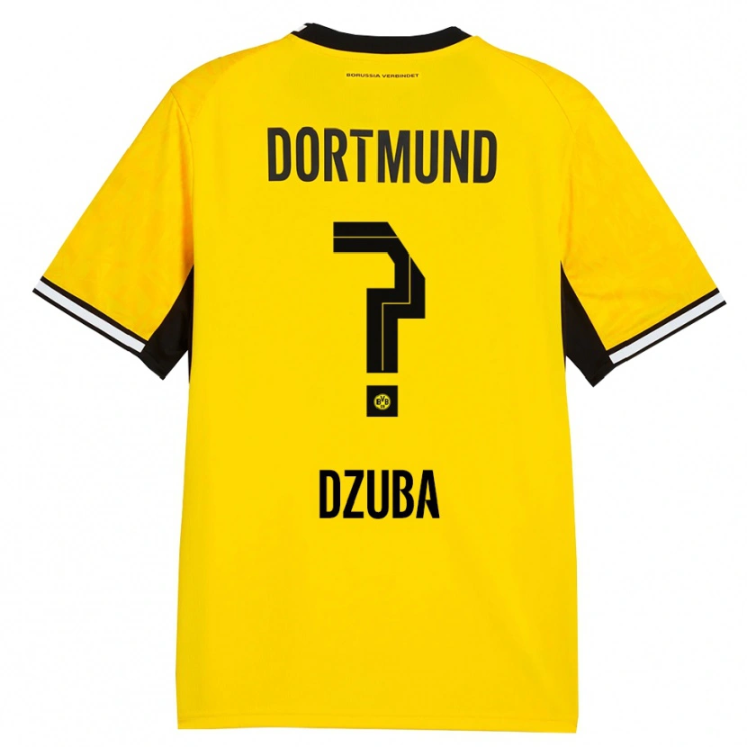 Danxen Kinder Fabian Dzuba #0 Gelb Schwarz Weiß Heimtrikot Trikot 2026/27 T-Shirt Schweiz