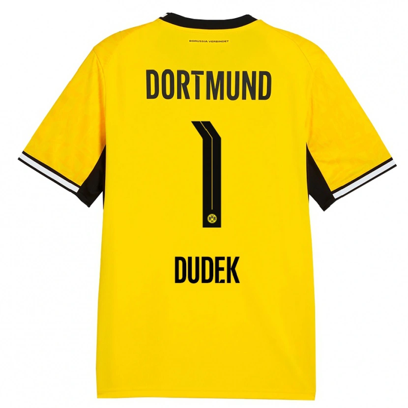 Danxen Kinder Daniel Dudek #1 Gelb Schwarz Weiß Heimtrikot Trikot 2026/27 T-Shirt Schweiz