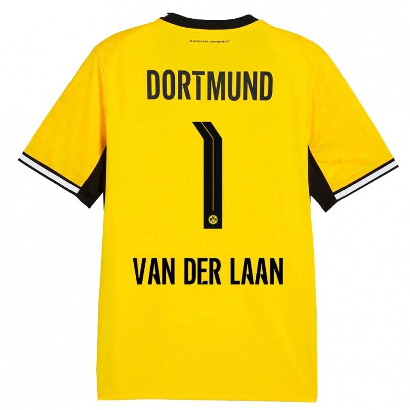 Danxen Kinder Laura Van Der Laan #1 Gelb Schwarz Weiß Heimtrikot Trikot 2026/27 T-Shirt Schweiz