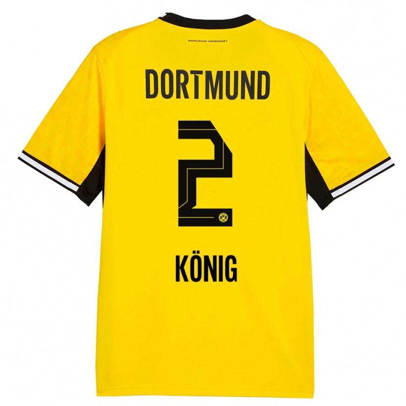 Danxen Kinder Niklas König #2 Gelb Schwarz Weiß Heimtrikot Trikot 2026/27 T-Shirt Schweiz
