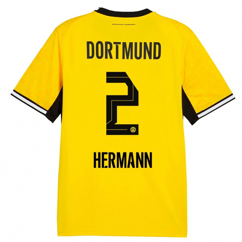 Danxen Kinder Ben Hermann #2 Gelb Schwarz Weiß Heimtrikot Trikot 2026/27 T-Shirt Schweiz