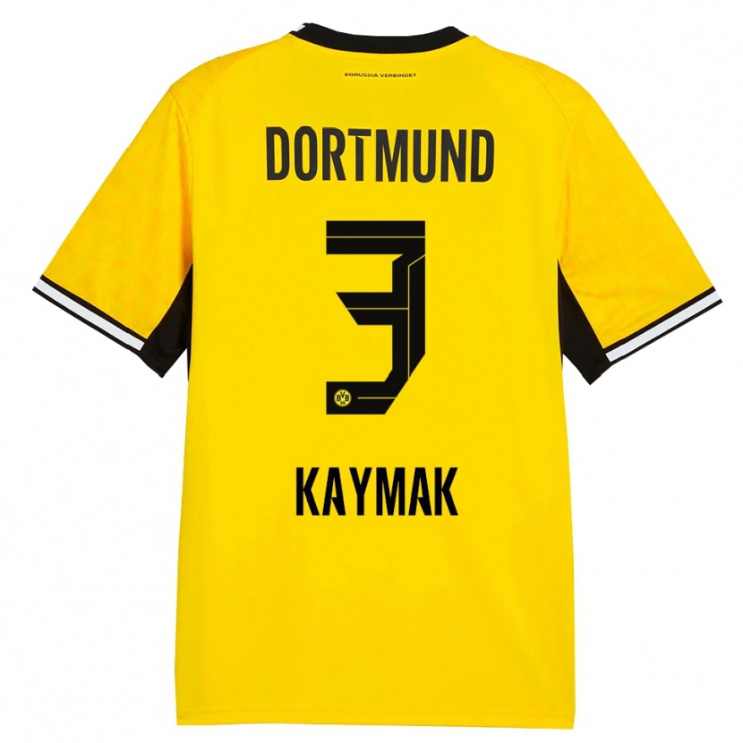 Danxen Kinder Semih Kaymak #3 Gelb Schwarz Weiß Heimtrikot Trikot 2026/27 T-Shirt Schweiz