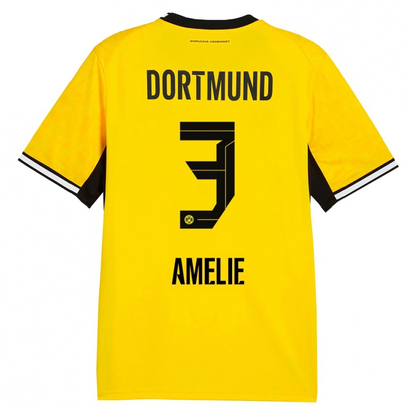 Danxen Kinder Berger Amelie #3 Gelb Schwarz Weiß Heimtrikot Trikot 2026/27 T-Shirt Schweiz