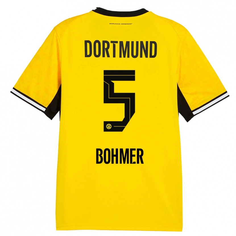 Danxen Kinder Tim Bohmer #5 Gelb Schwarz Weiß Heimtrikot Trikot 2026/27 T-Shirt Schweiz