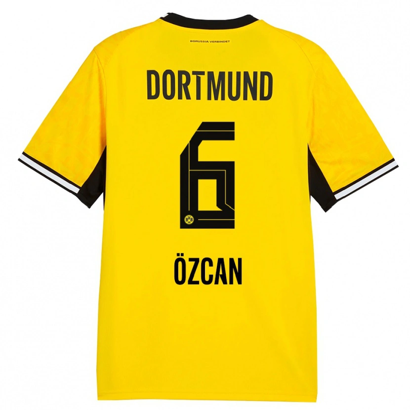 Danxen Kinder Salih Ozcan #6 Gelb Schwarz Weiß Heimtrikot Trikot 2026/27 T-Shirt Schweiz