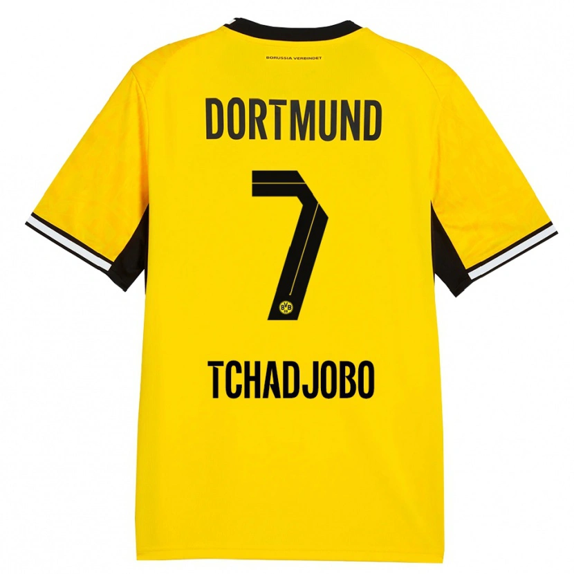 Danxen Kinder Dia Tchadjobo #7 Gelb Schwarz Weiß Heimtrikot Trikot 2026/27 T-Shirt Schweiz