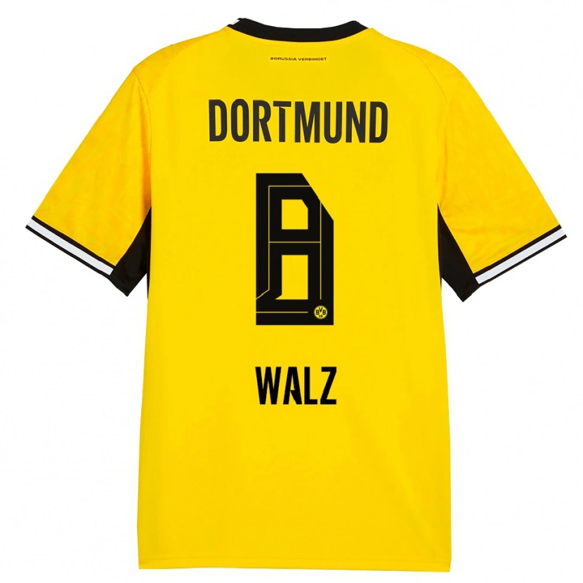 Danxen Kinder Vasco Walz #8 Gelb Schwarz Weiß Heimtrikot Trikot 2026/27 T-Shirt Schweiz