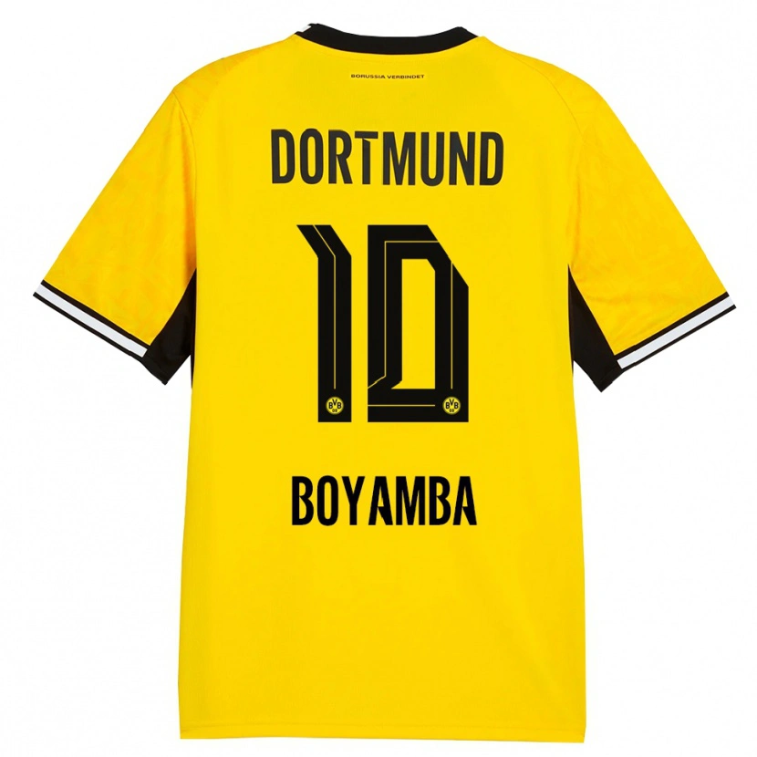 Danxen Kinder Joseph Boyamba #10 Gelb Schwarz Weiß Heimtrikot Trikot 2026/27 T-Shirt Schweiz