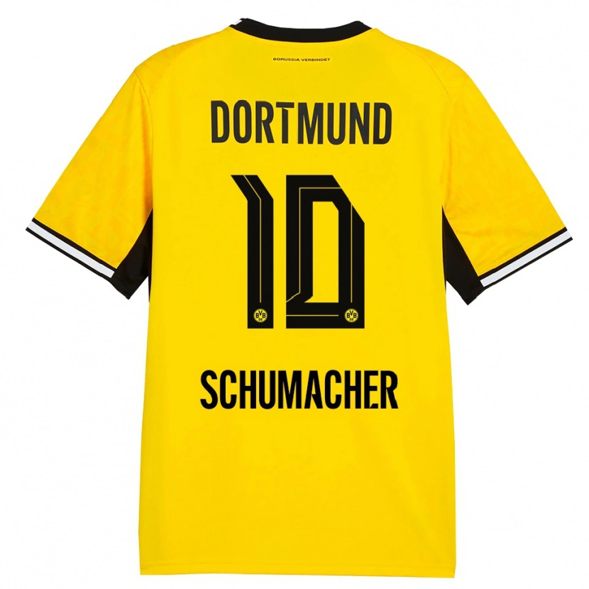 Danxen Kinder Rita Schumacher #10 Gelb Schwarz Weiß Heimtrikot Trikot 2026/27 T-Shirt Schweiz