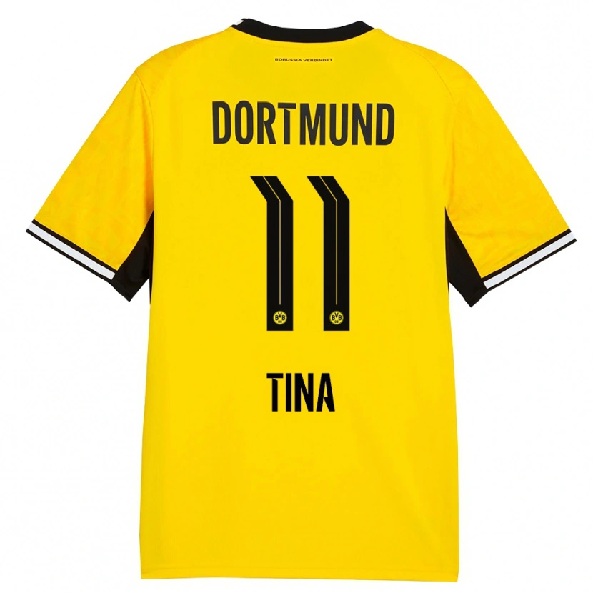 Danxen Kinder Abdulla Tina #11 Gelb Schwarz Weiß Heimtrikot Trikot 2026/27 T-Shirt Schweiz