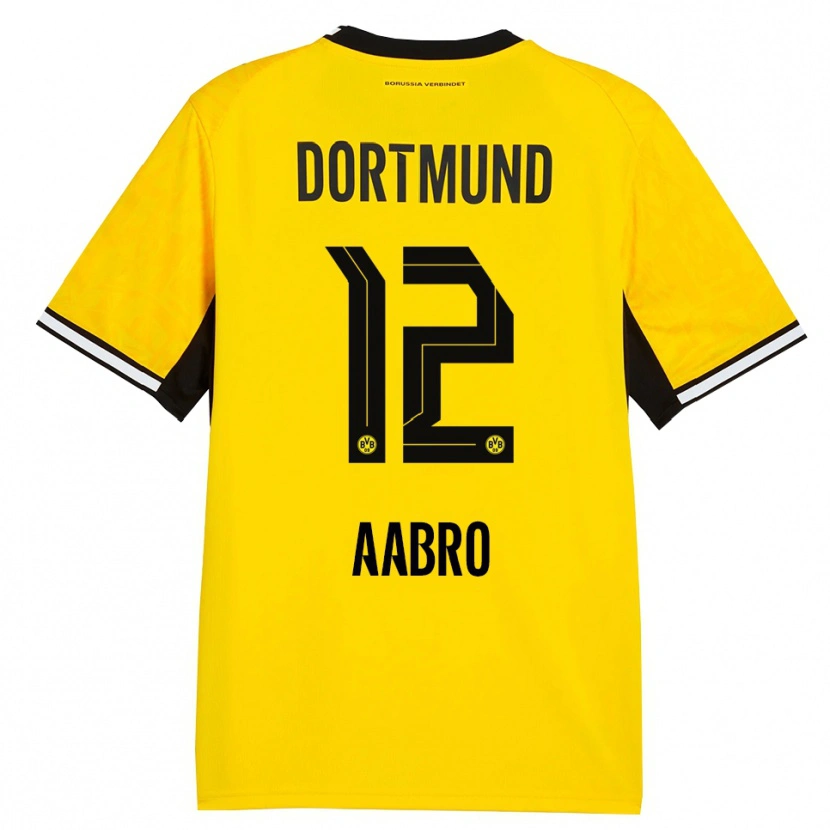 Danxen Kinder Gustav Aabro #12 Gelb Schwarz Weiß Heimtrikot Trikot 2026/27 T-Shirt Schweiz