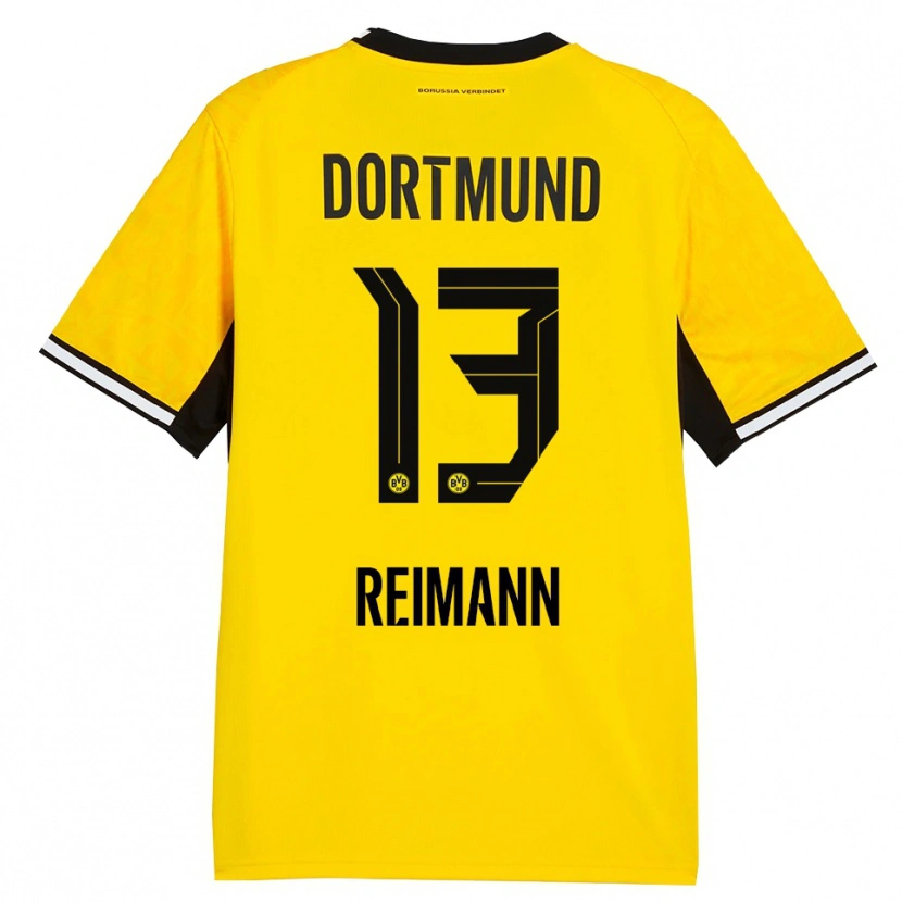 Danxen Kinder Paula Reimann #13 Gelb Schwarz Weiß Heimtrikot Trikot 2026/27 T-Shirt Schweiz