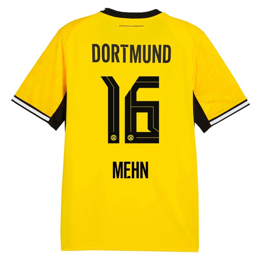 Danxen Kinder Phil Josef Mehn #16 Gelb Schwarz Weiß Heimtrikot Trikot 2026/27 T-Shirt Schweiz