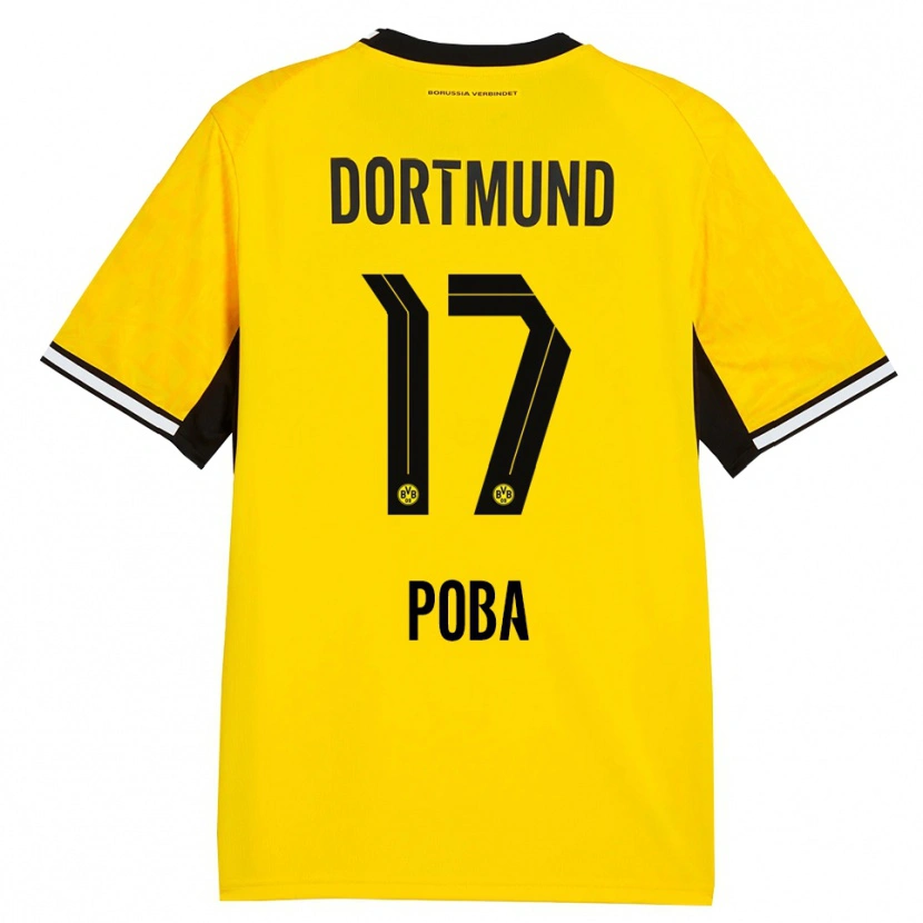 Danxen Kinder Peniel Poba #17 Gelb Schwarz Weiß Heimtrikot Trikot 2026/27 T-Shirt Schweiz