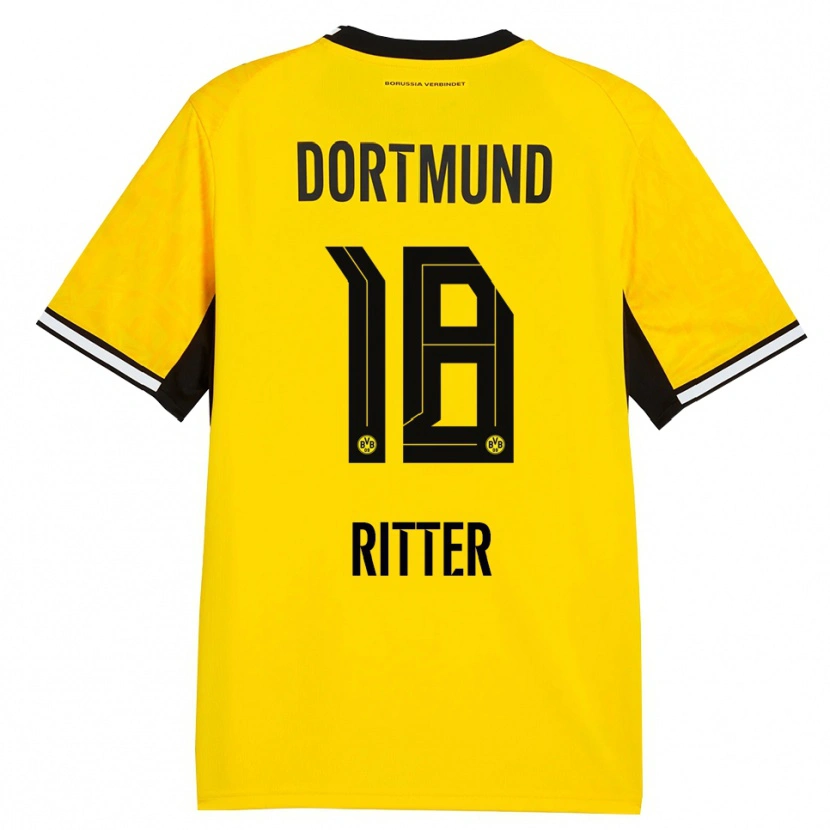 Danxen Kinder Roméo Ritter #18 Gelb Schwarz Weiß Heimtrikot Trikot 2026/27 T-Shirt Schweiz