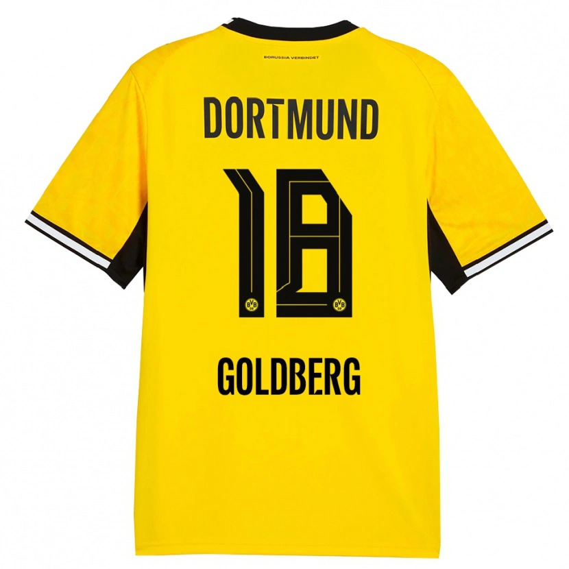 Danxen Kinder Niclas Goldberg #18 Gelb Schwarz Weiß Heimtrikot Trikot 2026/27 T-Shirt Schweiz