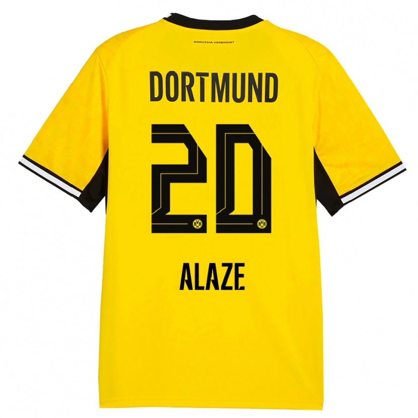 Danxen Kinder Luis Alaze #20 Gelb Schwarz Weiß Heimtrikot Trikot 2026/27 T-Shirt Schweiz