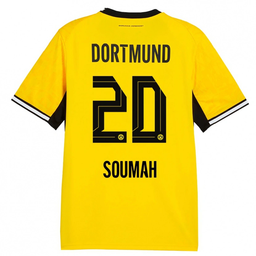 Danxen Kinder Moussa Soumah #20 Gelb Schwarz Weiß Heimtrikot Trikot 2026/27 T-Shirt Schweiz