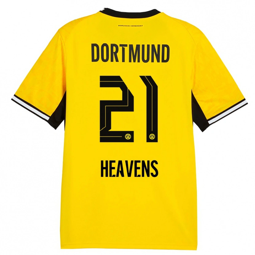 Danxen Kinder Lukas Heavens #21 Gelb Schwarz Weiß Heimtrikot Trikot 2026/27 T-Shirt Schweiz