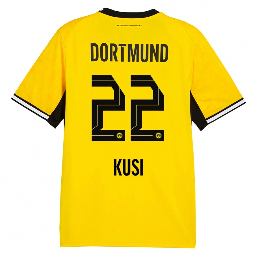 Danxen Kinder Jayden Kusi #22 Gelb Schwarz Weiß Heimtrikot Trikot 2026/27 T-Shirt Schweiz