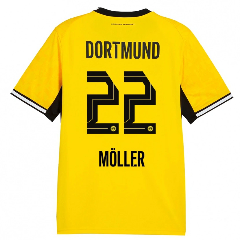 Danxen Kinder Paul Möller #22 Gelb Schwarz Weiß Heimtrikot Trikot 2026/27 T-Shirt Schweiz