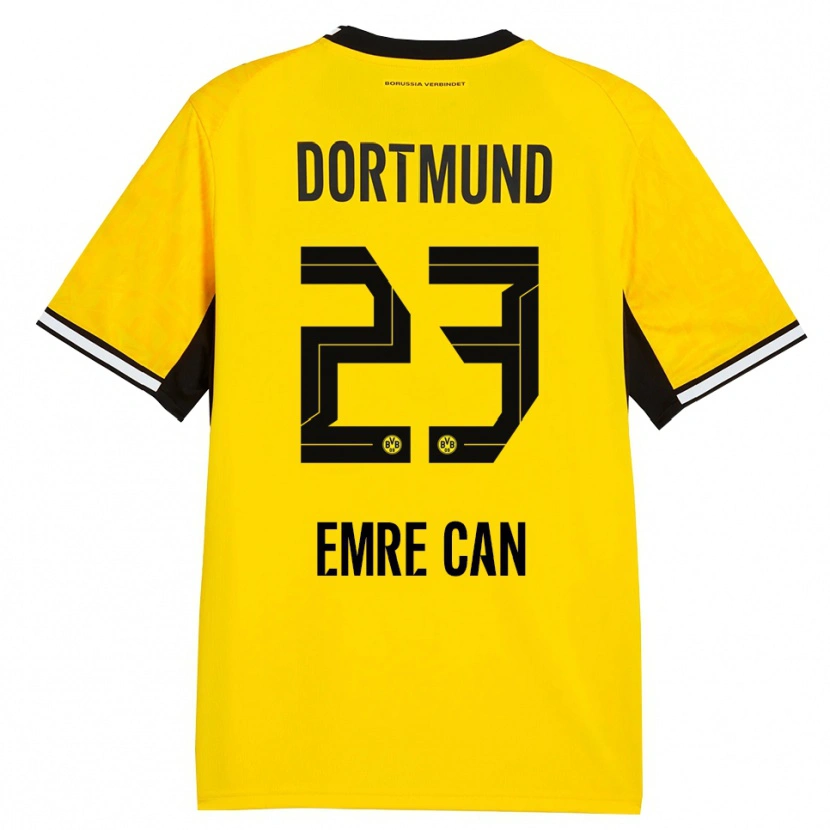 Danxen Kinder Emre Can #23 Gelb Schwarz Weiß Heimtrikot Trikot 2026/27 T-Shirt Schweiz