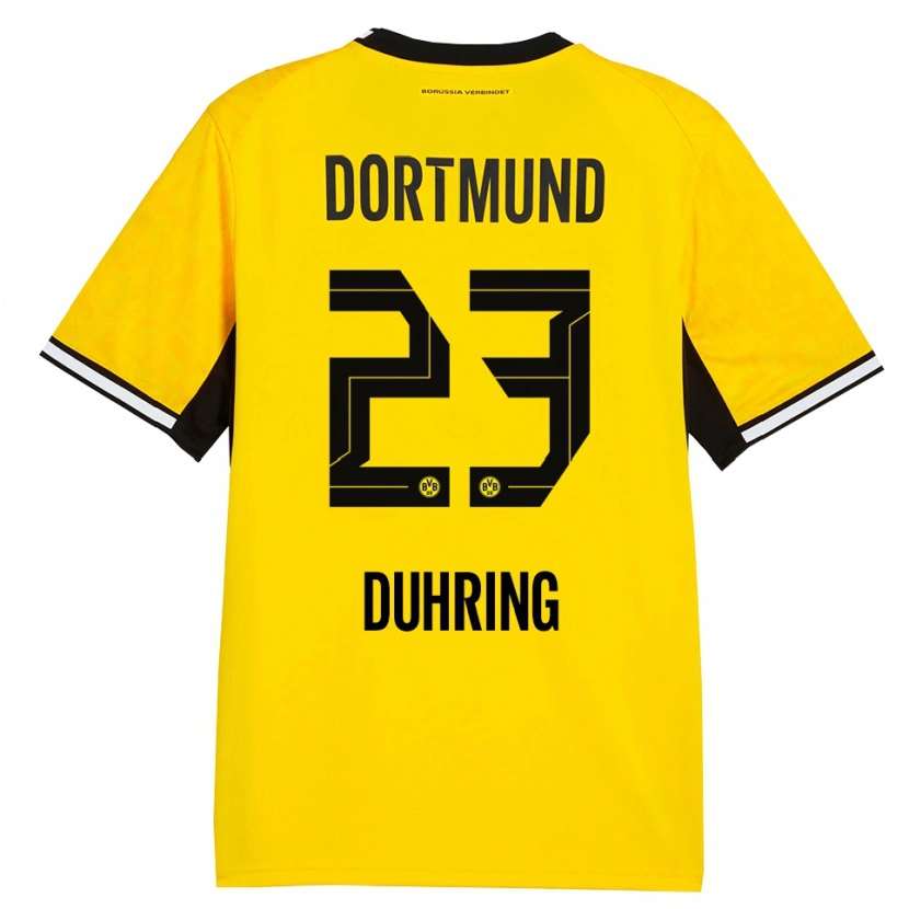 Danxen Kinder Marc Niclas Duhring #23 Gelb Schwarz Weiß Heimtrikot Trikot 2026/27 T-Shirt Schweiz