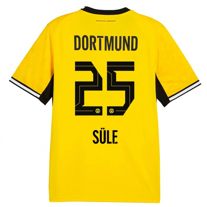 Danxen Kinder Niklas Süle #25 Gelb Schwarz Weiß Heimtrikot Trikot 2026/27 T-Shirt Schweiz