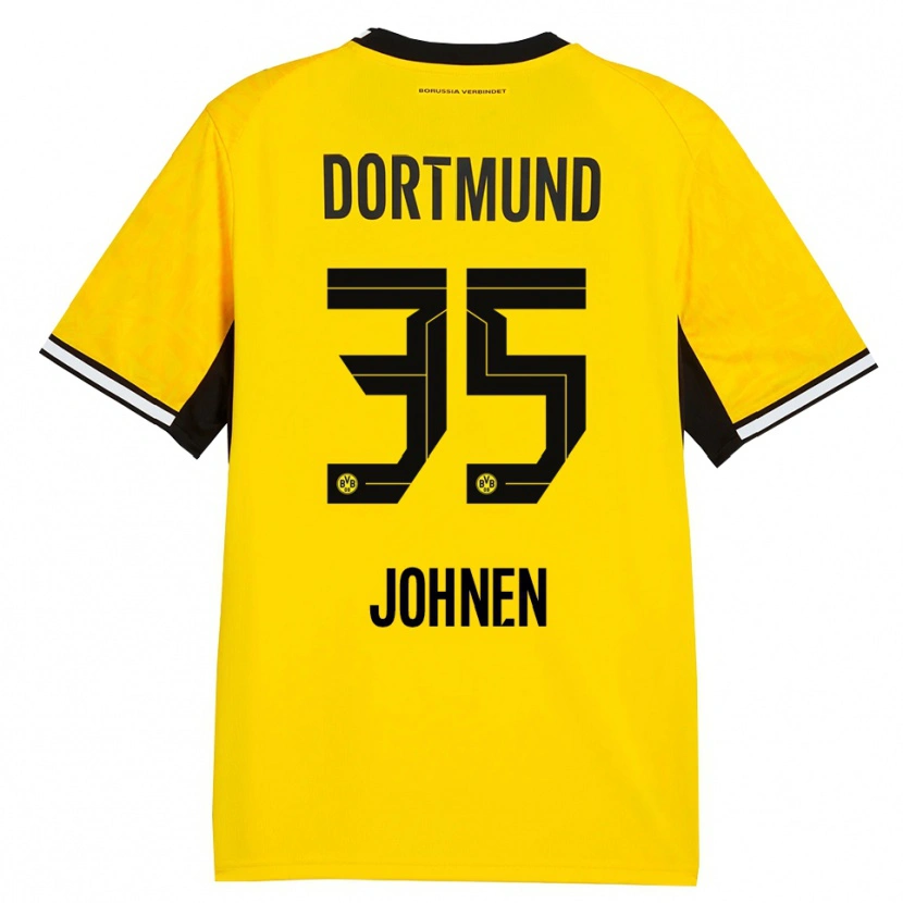 Danxen Kinder Marcel Johnen #35 Gelb Schwarz Weiß Heimtrikot Trikot 2026/27 T-Shirt Schweiz