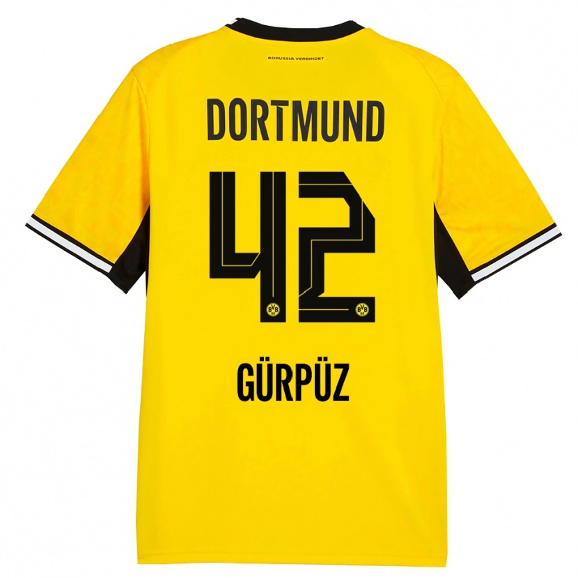 Danxen Kinder Goktan Gurpuz #42 Gelb Schwarz Weiß Heimtrikot Trikot 2026/27 T-Shirt Schweiz