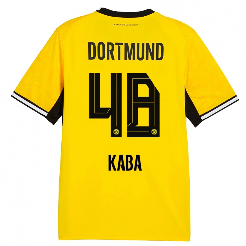 Danxen Kinder Mussa Kaba #48 Gelb Schwarz Weiß Heimtrikot Trikot 2026/27 T-Shirt Schweiz