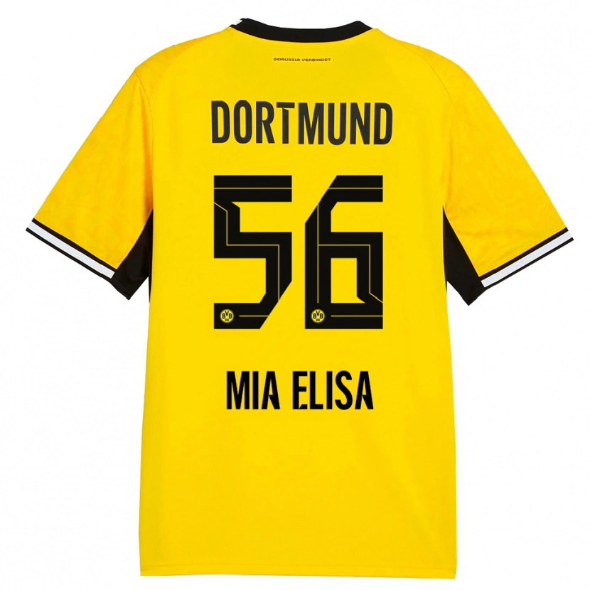 Danxen Kinder Bomnuter Mia Elisa #56 Gelb Schwarz Weiß Heimtrikot Trikot 2026/27 T-Shirt Schweiz