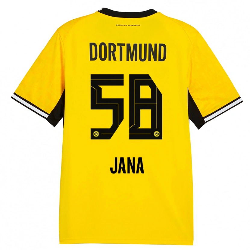 Danxen Kinder Nordberg Jana #58 Gelb Schwarz Weiß Heimtrikot Trikot 2026/27 T-Shirt Schweiz