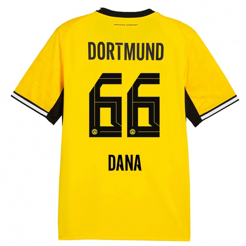 Danxen Kinder Bleckmann Dana #66 Gelb Schwarz Weiß Heimtrikot Trikot 2026/27 T-Shirt Schweiz
