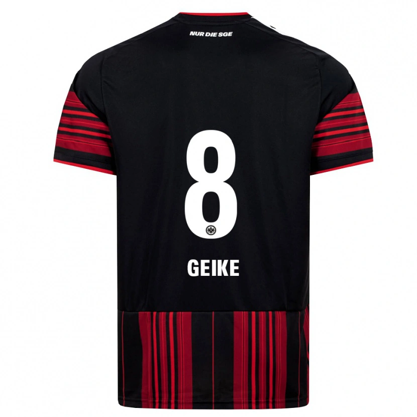 Danxen Kinder Jonah Geike #8 Schwarz Rot Weiß Heimtrikot Trikot 2026/27 T-Shirt Schweiz