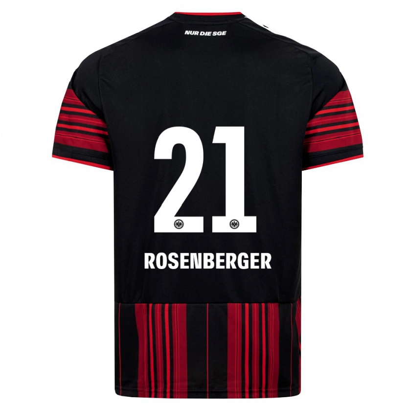 Danxen Kinder Robin Rosenberger #21 Schwarz Rot Weiß Heimtrikot Trikot 2026/27 T-Shirt Schweiz