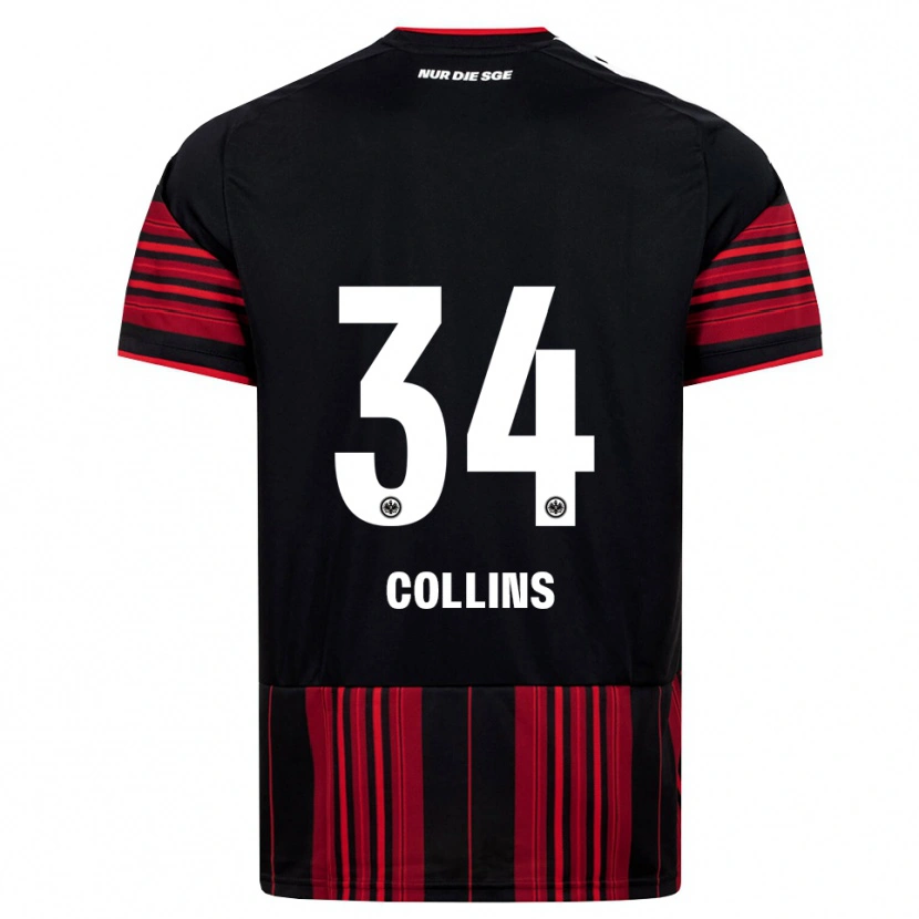 Danxen Kinder Nnamdi Collins #34 Schwarz Rot Weiß Heimtrikot Trikot 2026/27 T-Shirt Schweiz